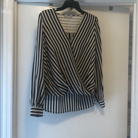 Trina Turk silk striped blouse - Picture 1 of 5